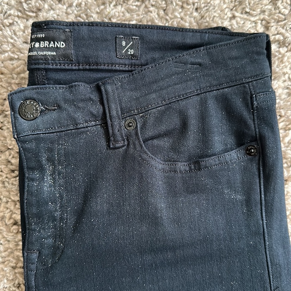 Lucky Brand Black Sparkly Jeans 8/27